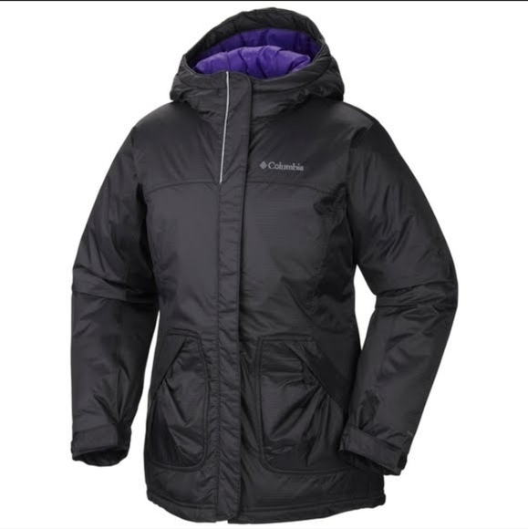 Columbia Girls' "Powder Alley" Long Puff Jacket - Picture 1 of 11